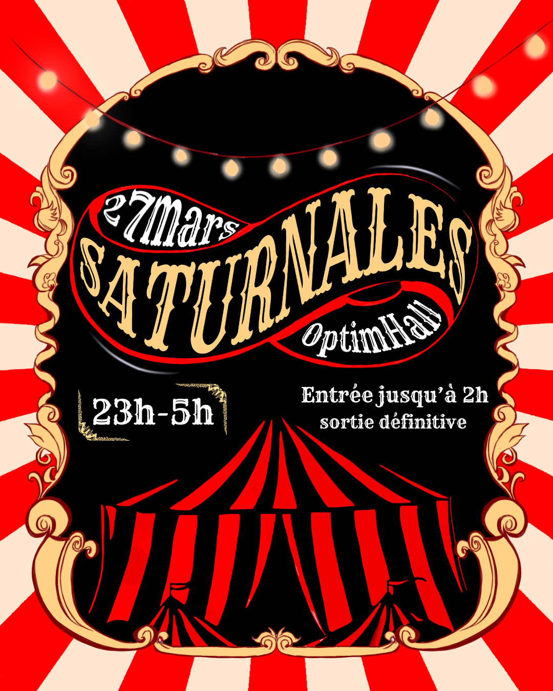 Affiche Saturnales Cirque